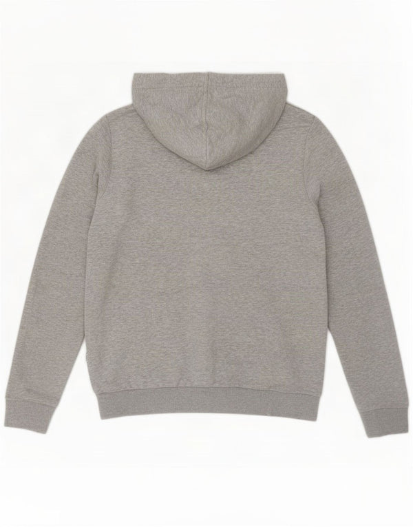 Felpa con cappuccio grafica da donna Puma UK 16 grande cotone grigio