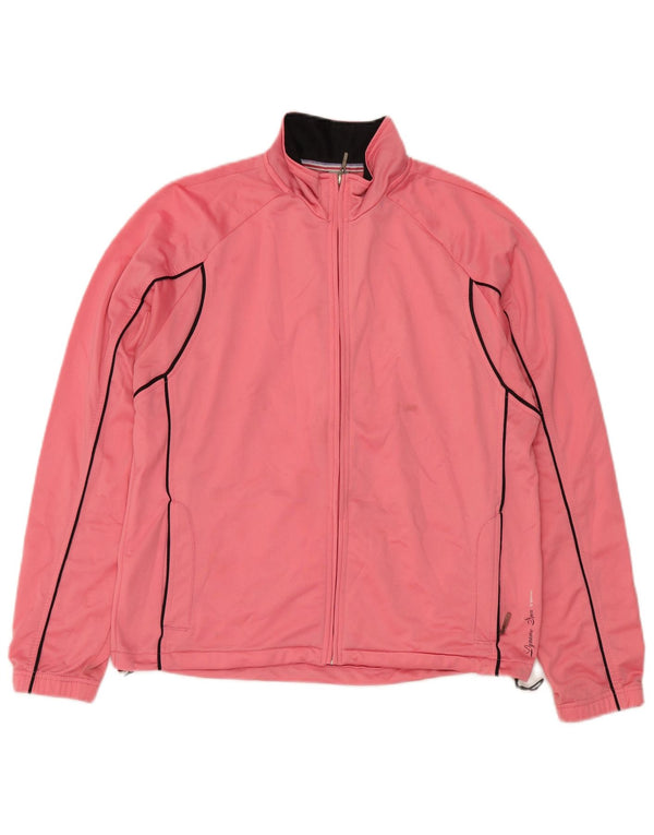 Giacca da tuta da donna Brugi UK 16 Large Rosa Poliestere