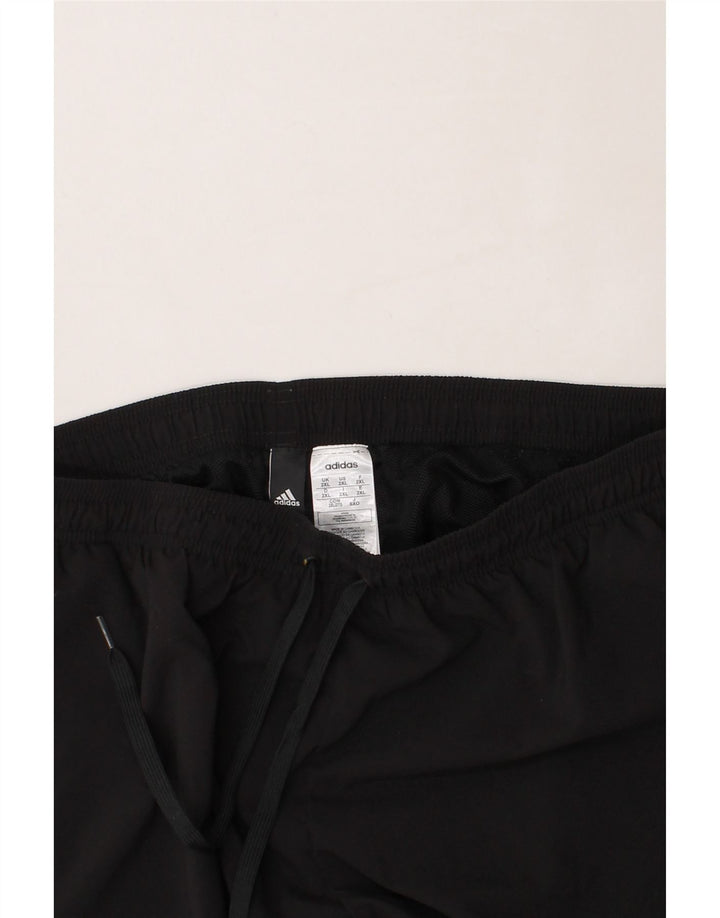 ADIDAS Mens Tracksuit Trousers Joggers 2XL  Black Polyester Vintage Adidas and Second-Hand Adidas from Messina Hembry 