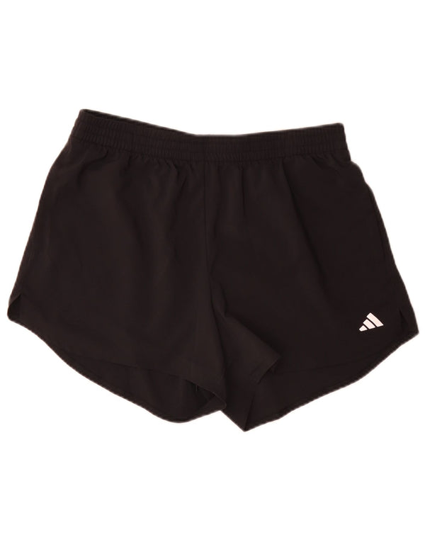 Pantaloncini sportivi Adidas da donna vestibilità ampia UK 12/14 Sport in poliestere nero medio