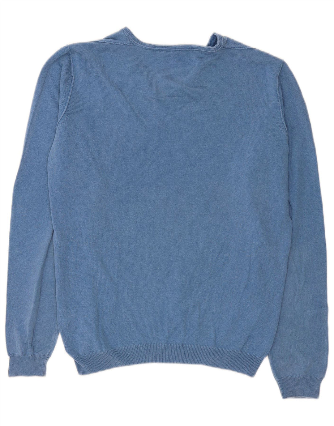 Maglia Uomo Trussardi Jeans Scollo a V Blu Medio Cotone