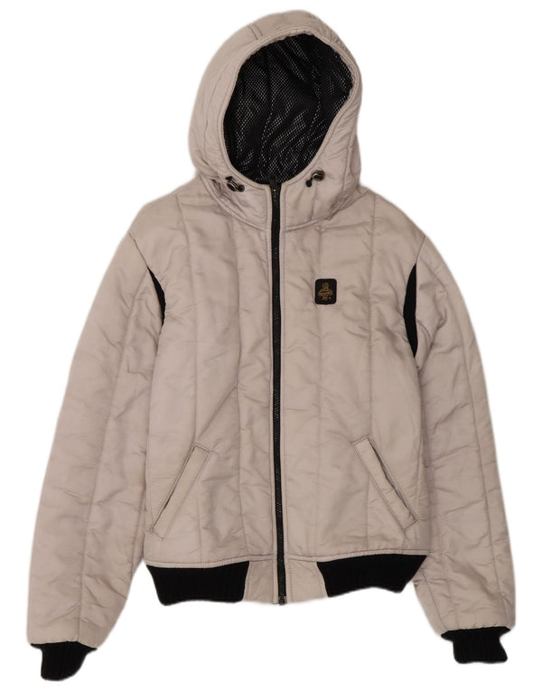 Refrigiwear Boys Hooded Padded Jacket 13-14 Years Off White Polyamide
