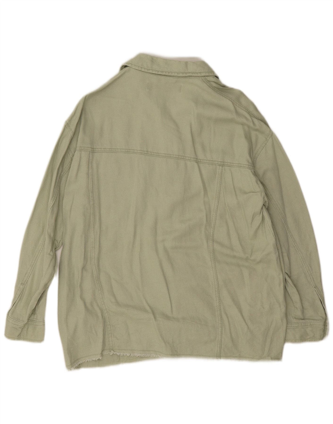 Giubbotto bomber oversize da donna Zara UK 10 piccolo cotone verde