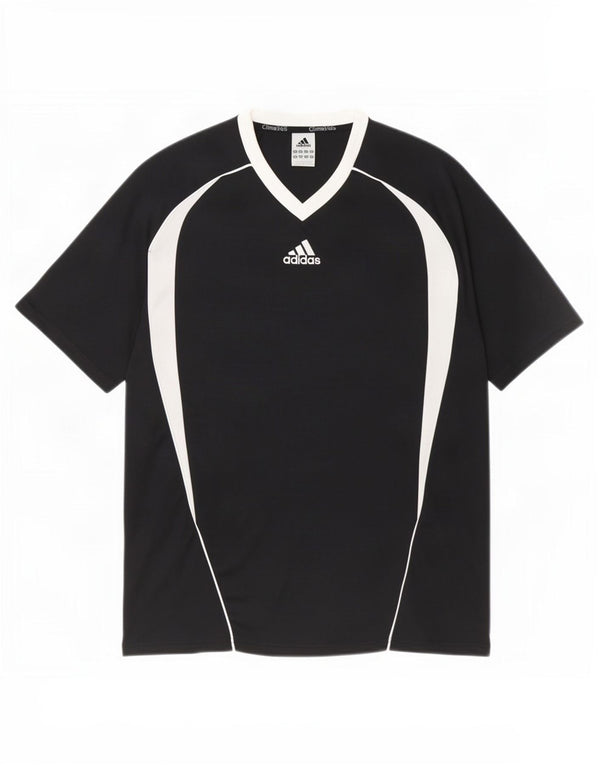 Adidas Uomo Clima 365 T-shirt grafica Top Large Nero Colourblock Poliestere