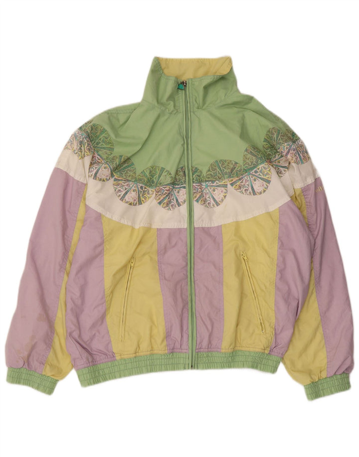 ELLESSE Giubbotto bomber oversize da donna UK 18 XL multicolore Colourblock