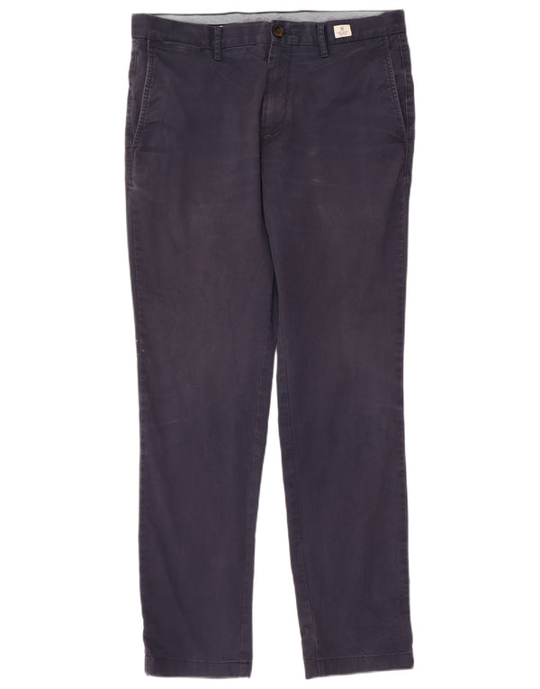 Pantaloni chino slim da uomo Tommy Hilfiger W33 L32 cotone blu navy