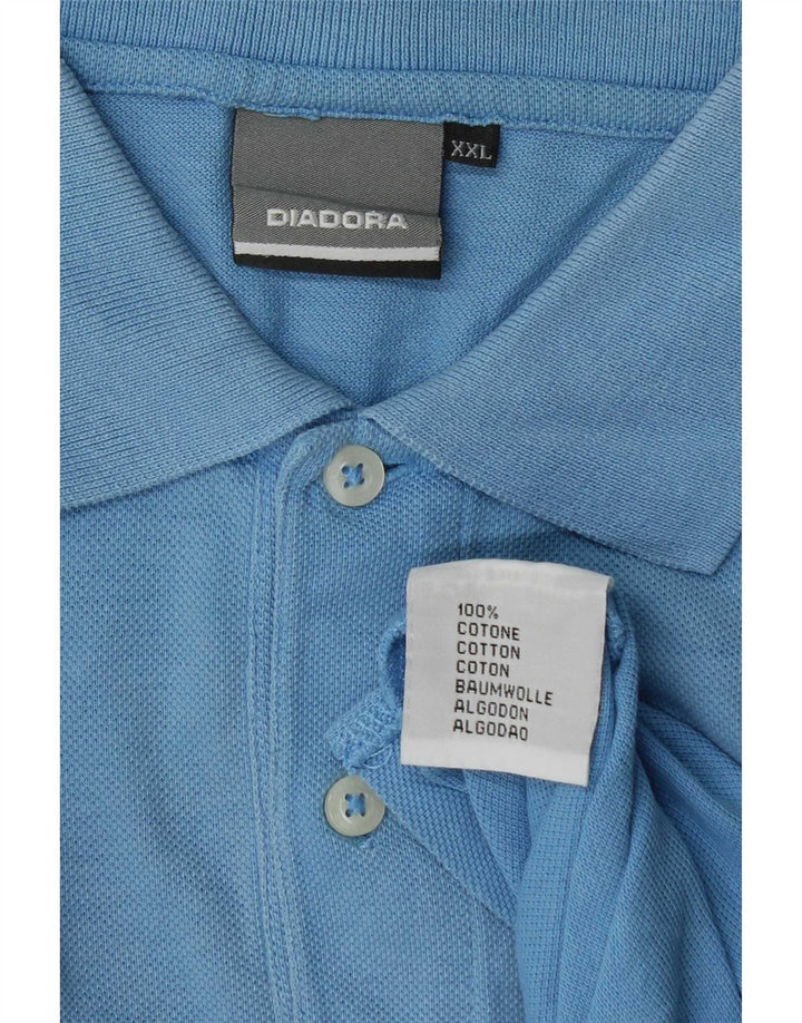 Polo Diadora Uomo 2XL Cotone Blu
