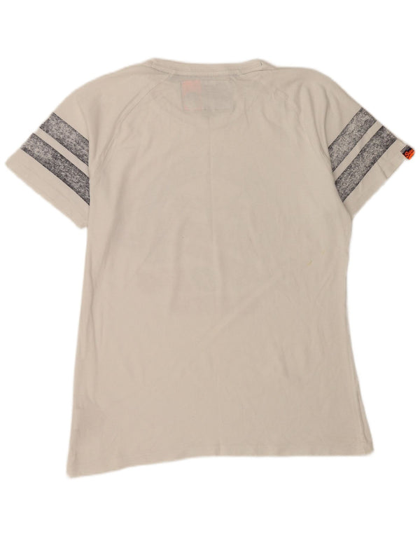 T-shirt grafica da uomo Superdry Top grande in cotone bianco