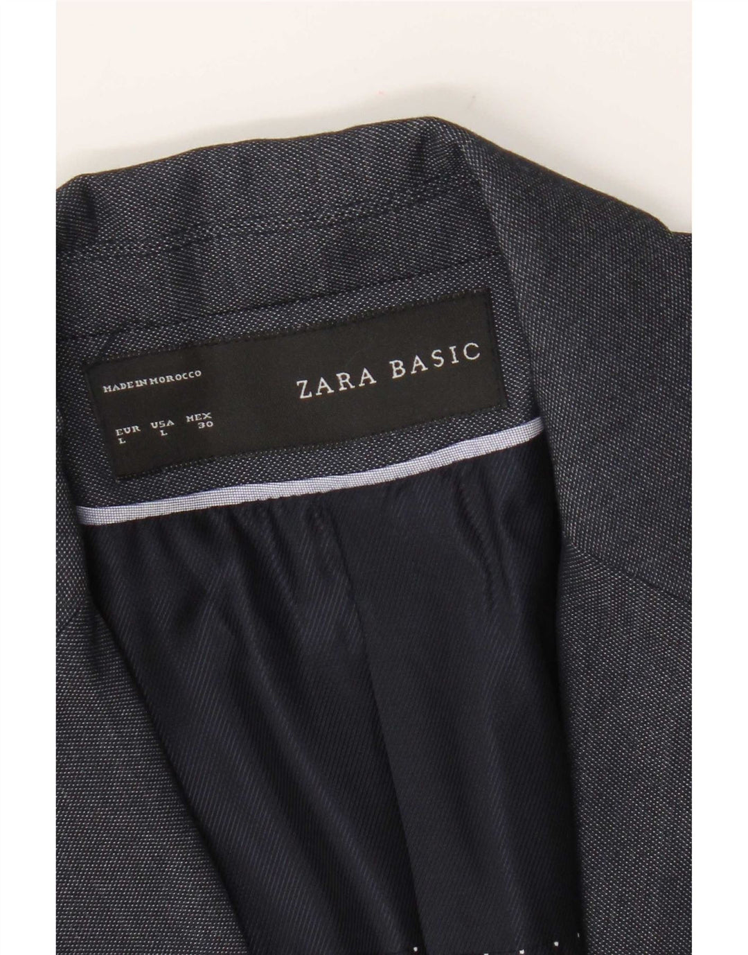 Giacca blazer da donna a 1 bottone Zara UK 14 grande blu navy