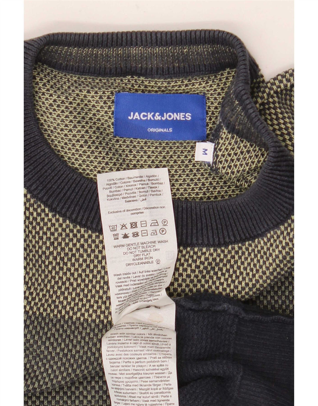 Maglione maglione girocollo da uomo Jack & Jones color block medio multicolore