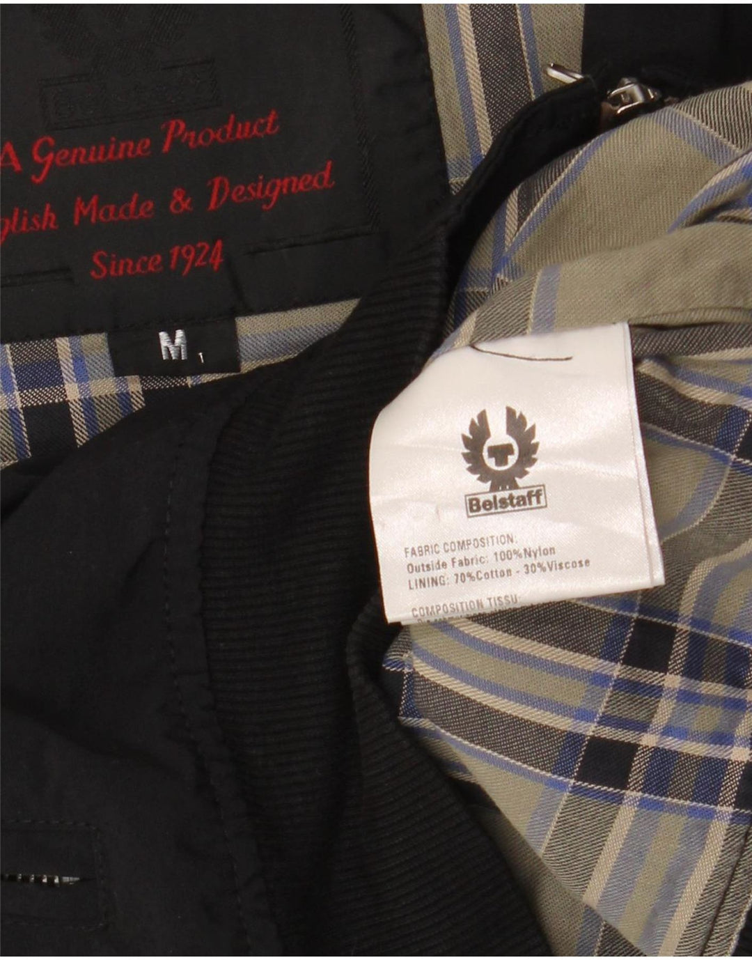 Giubbotto bomber da donna Belstaff UK 14 nylon nero medio