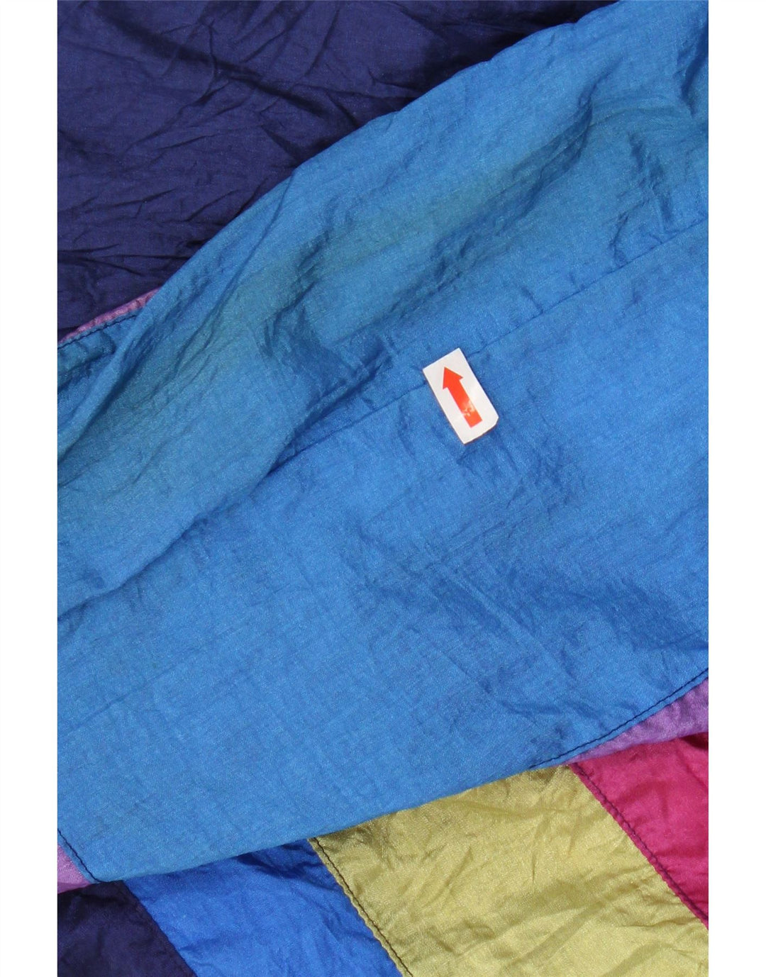 Giacca da tuta da uomo VINTAGE XL in nylon color block blu navy