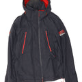 Giacca a vento con cappuccio da uomo Superdry UK 40 Large in poliestere blu navy