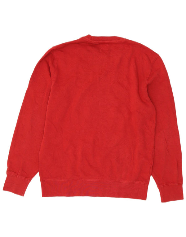 Levi's Uomo Standard Felpa Maglione Piccolo Rosso Cotone