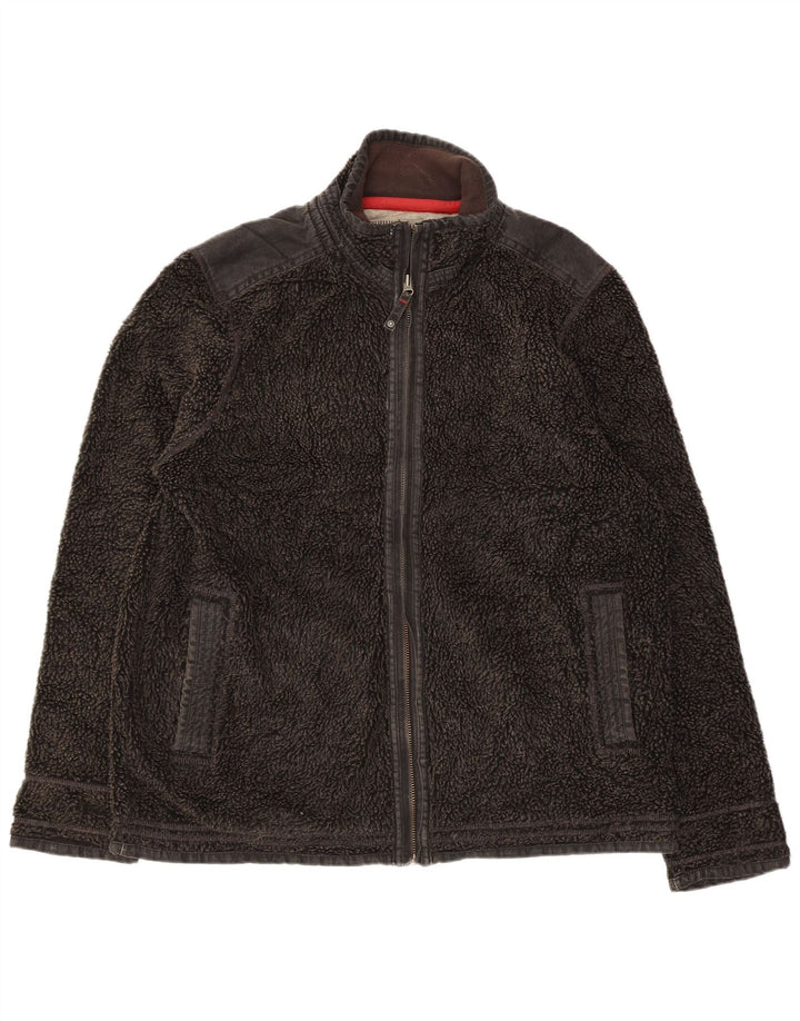 Giacca in pile da uomo Fat Face UK 42 XL Poliestere nero