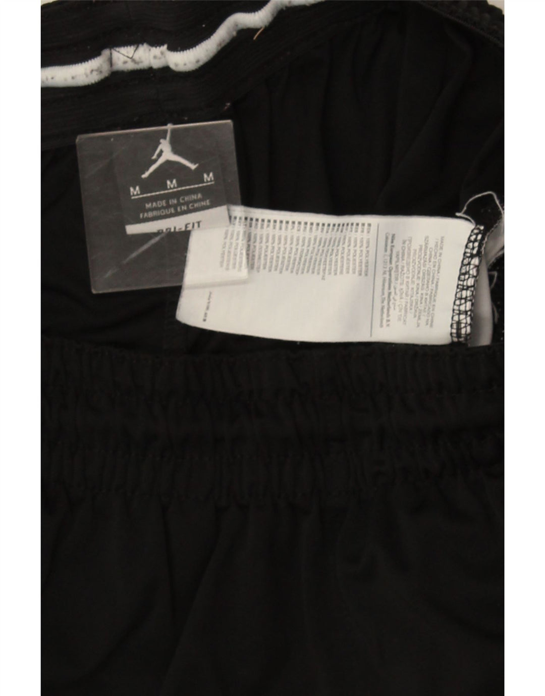 Pantaloncini sportivi Jordan Dri Fit da uomo, colore nero medio, in poliestere a blocchi di colore