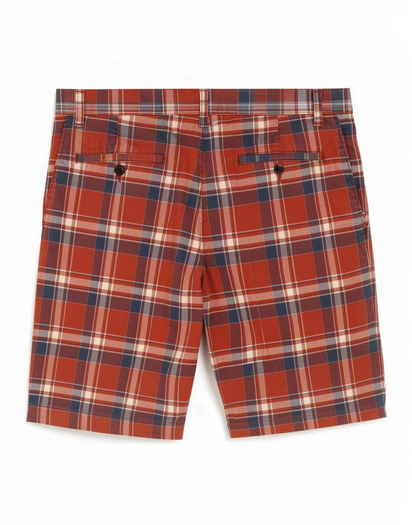 Pantaloncini chino da uomo Dockers W34 cotone a quadri rossi grandi