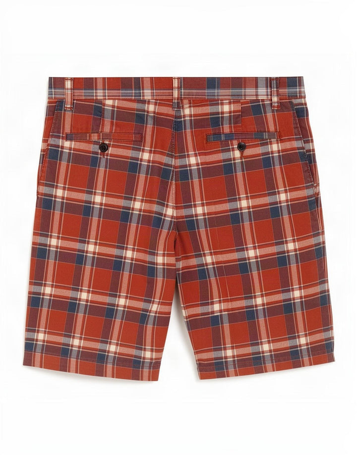 Pantaloncini chino da uomo Dockers W34 cotone a quadri rossi grandi
