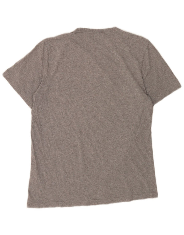 T-shirt grafica da uomo Adidas Top in cotone grigio medio
