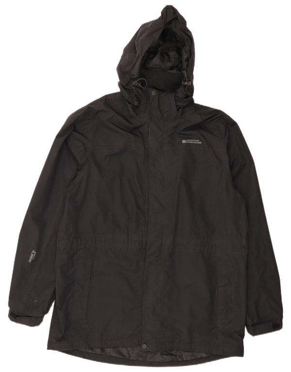 Impermeabile con cappuccio da uomo Mountain Warehouse UK 40 Large in nylon nero