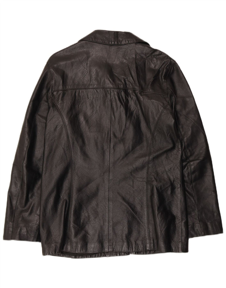 Giacca in pelle da donna Planet IT 46 Large in pelle nera