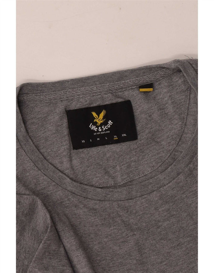 T-shirt da uomo Lyle & Scott Top XL grigia chiazzata
