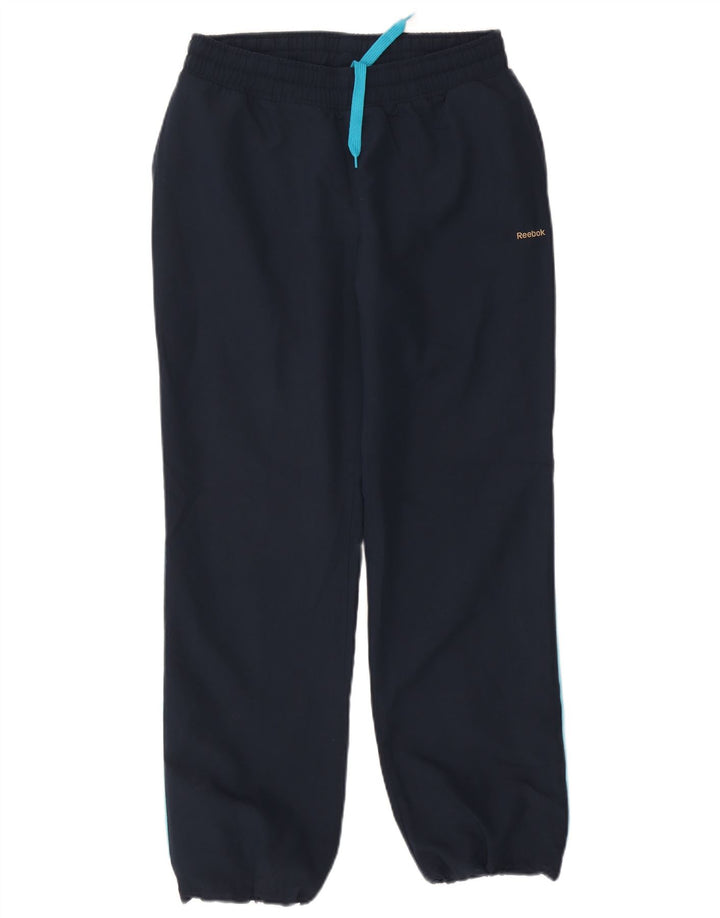 REEBOK Pantaloni da tuta da uomo Joggers medio poliestere blu navy