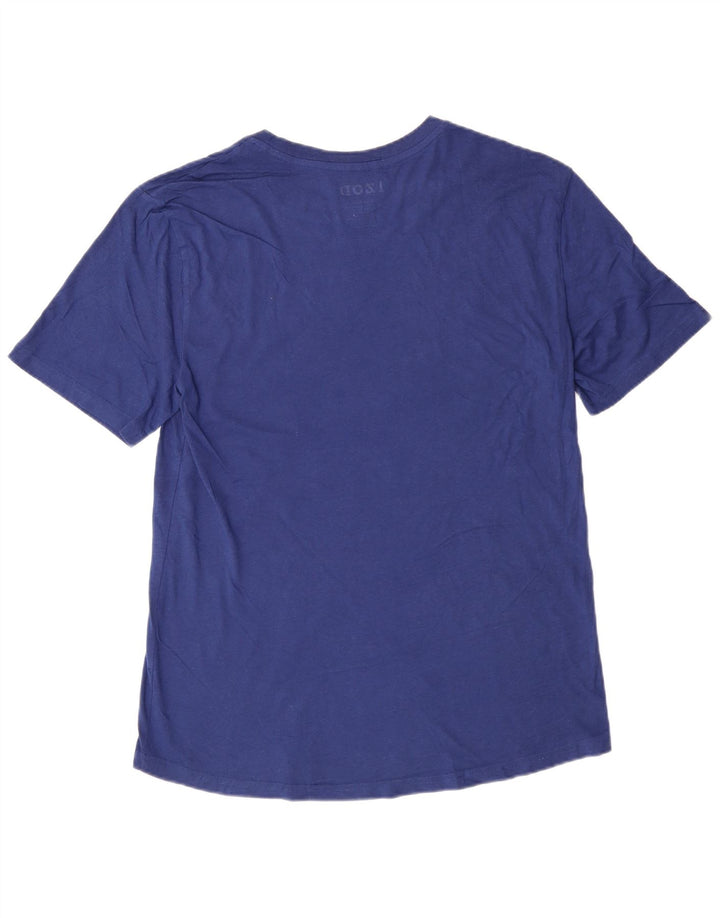 T-shirt da uomo Izod Top in cotone blu medio