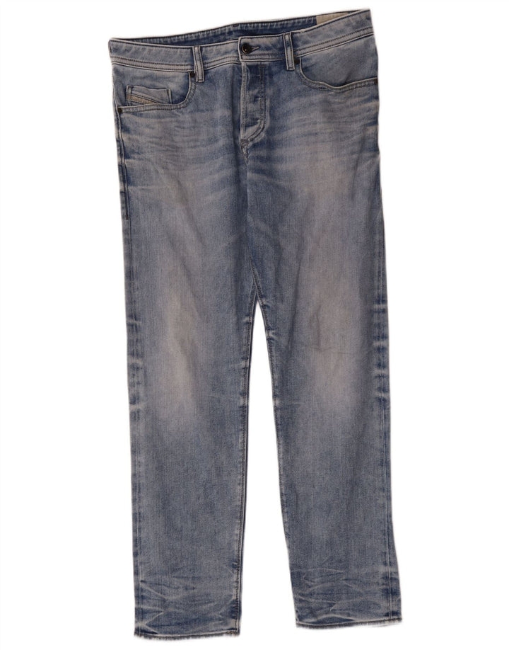 Jeans dritti da uomo Diesel W34 L30 cotone blu