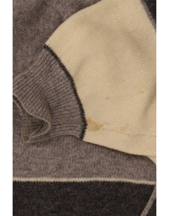 Maglione cardigan ampio da uomo Brian Scott IT 50 grigio medio a righe