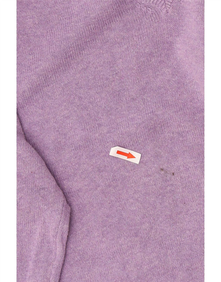 Maglione da uomo con scollo a V Marks & Spencer grande cotone viola