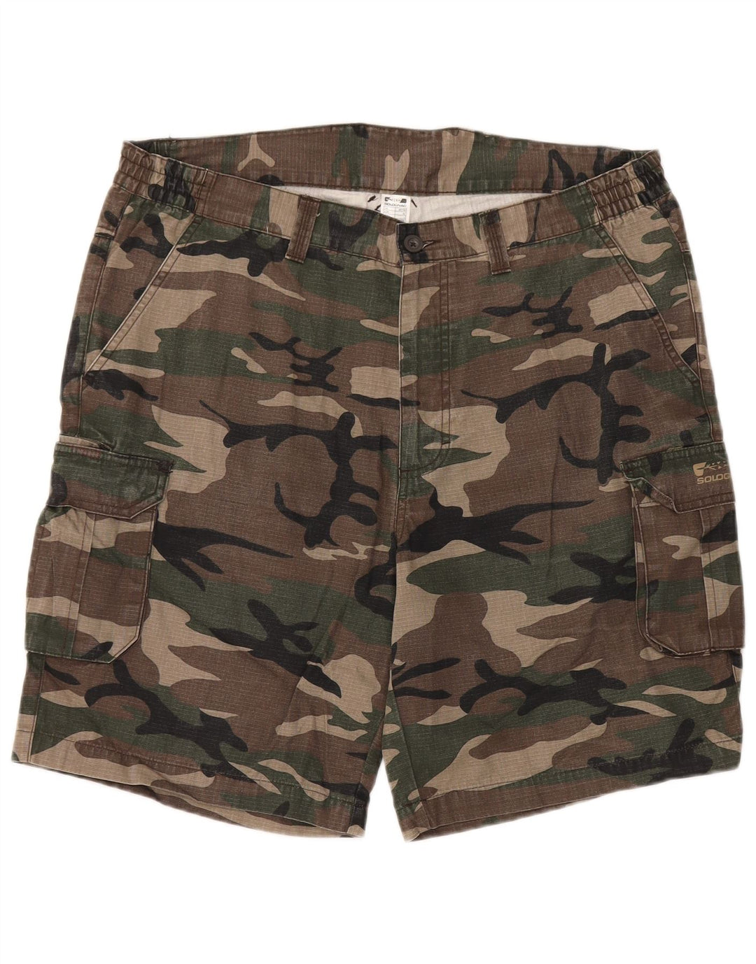 Pantaloncini cargo da uomo Solognac XL W38 in cotone marrone
