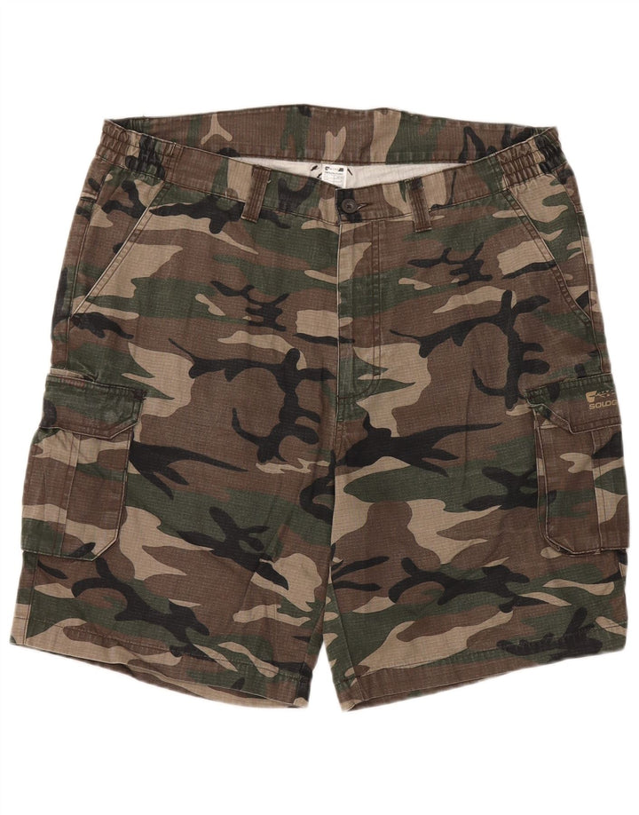 Pantaloncini cargo da uomo Solognac XL W38 in cotone marrone