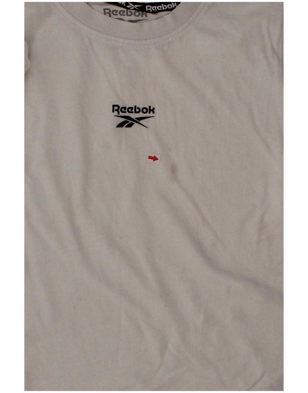 T-shirt grafica Reebok per ragazzi 6-7 anni in cotone bianco