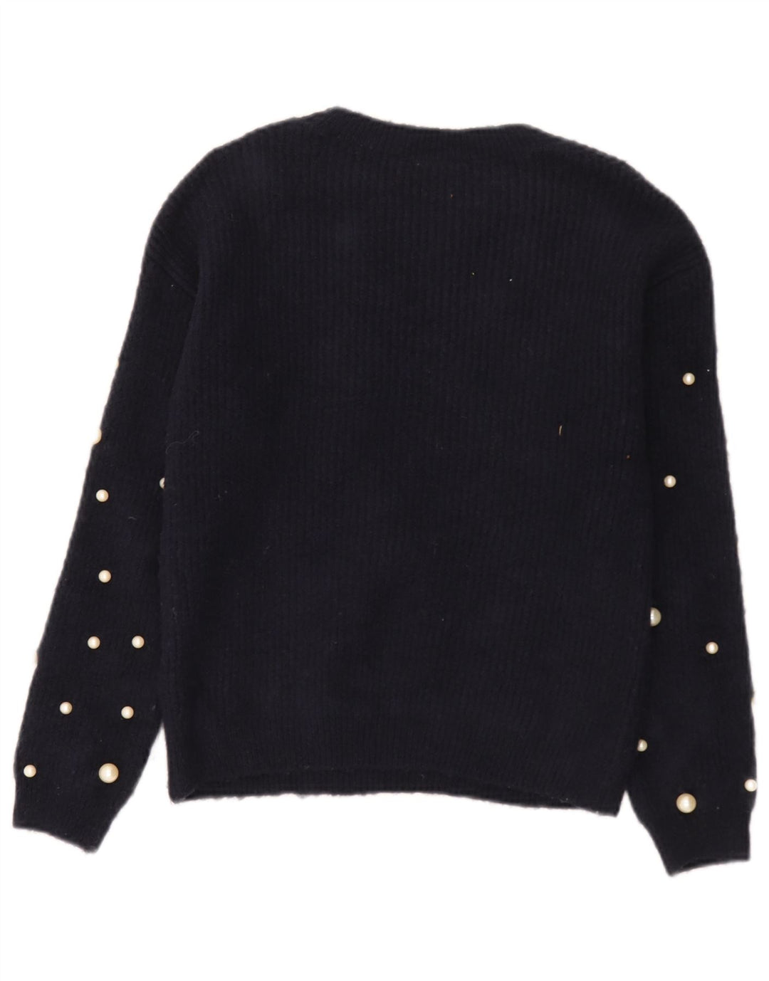 Maglione maglione con scollo a barca da donna Marks & Spencer UK 8 piccolo blu navy