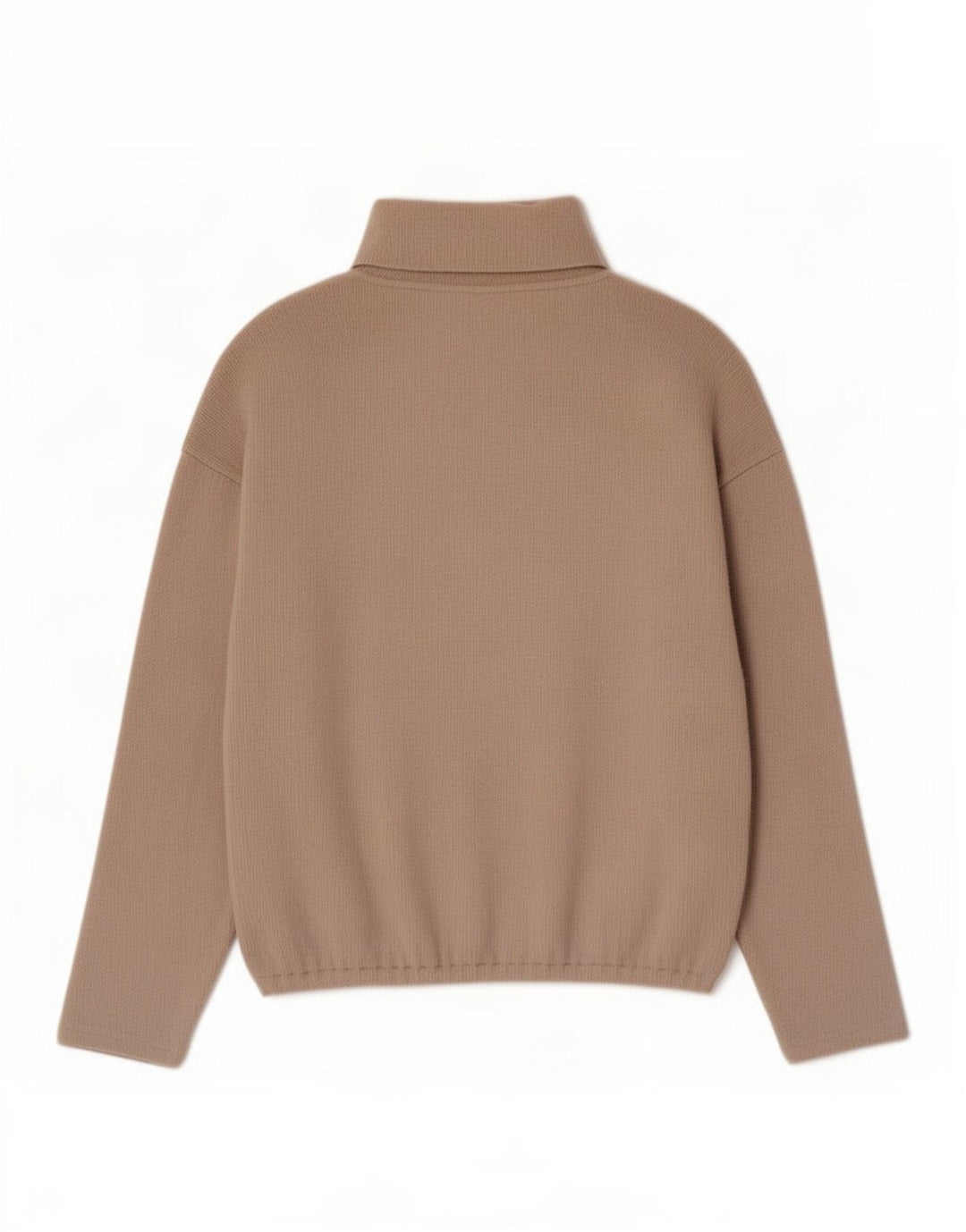 Maglione maglione oversize con collo alto da donna Zara UK 14 Poliestere beige medio