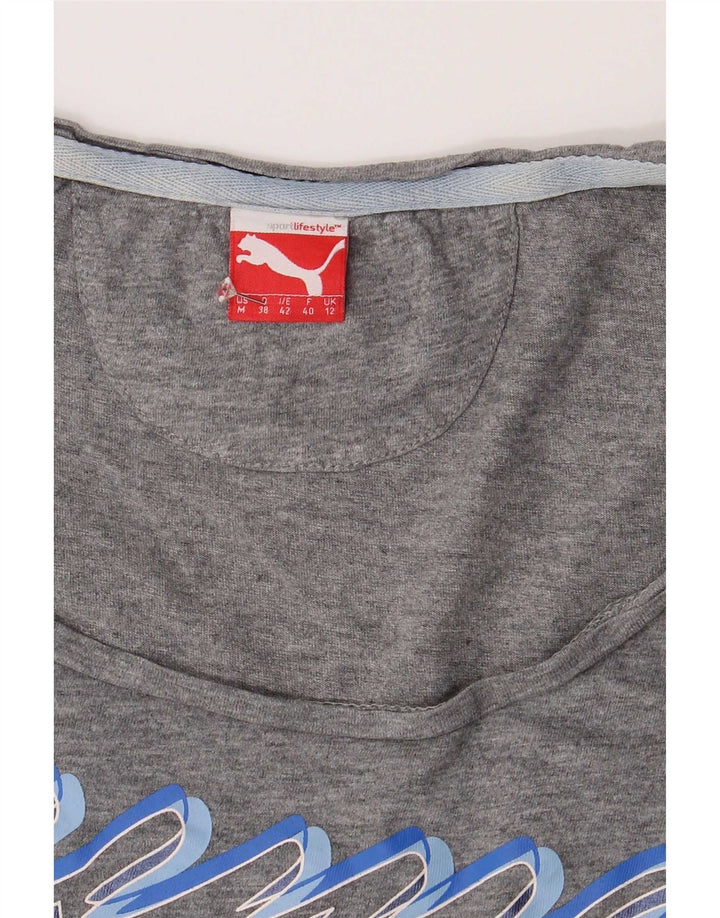 T-shirt grafica da donna Puma UK 12 Grigio medio