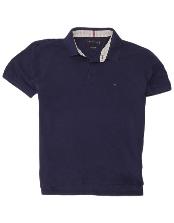 Polo da uomo vestibilità regolare Tommy Hilfiger Large in cotone blu navy