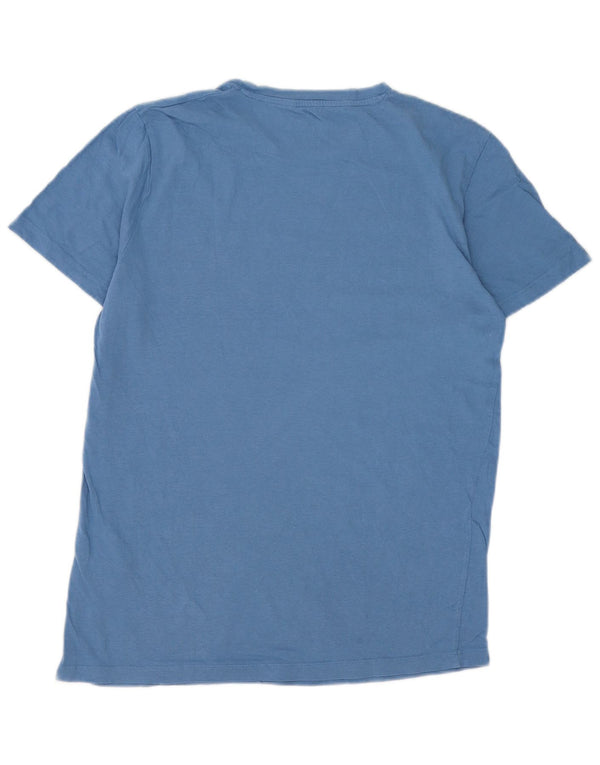T-shirt grafica da uomo Jack & Jones Top in cotone blu medio