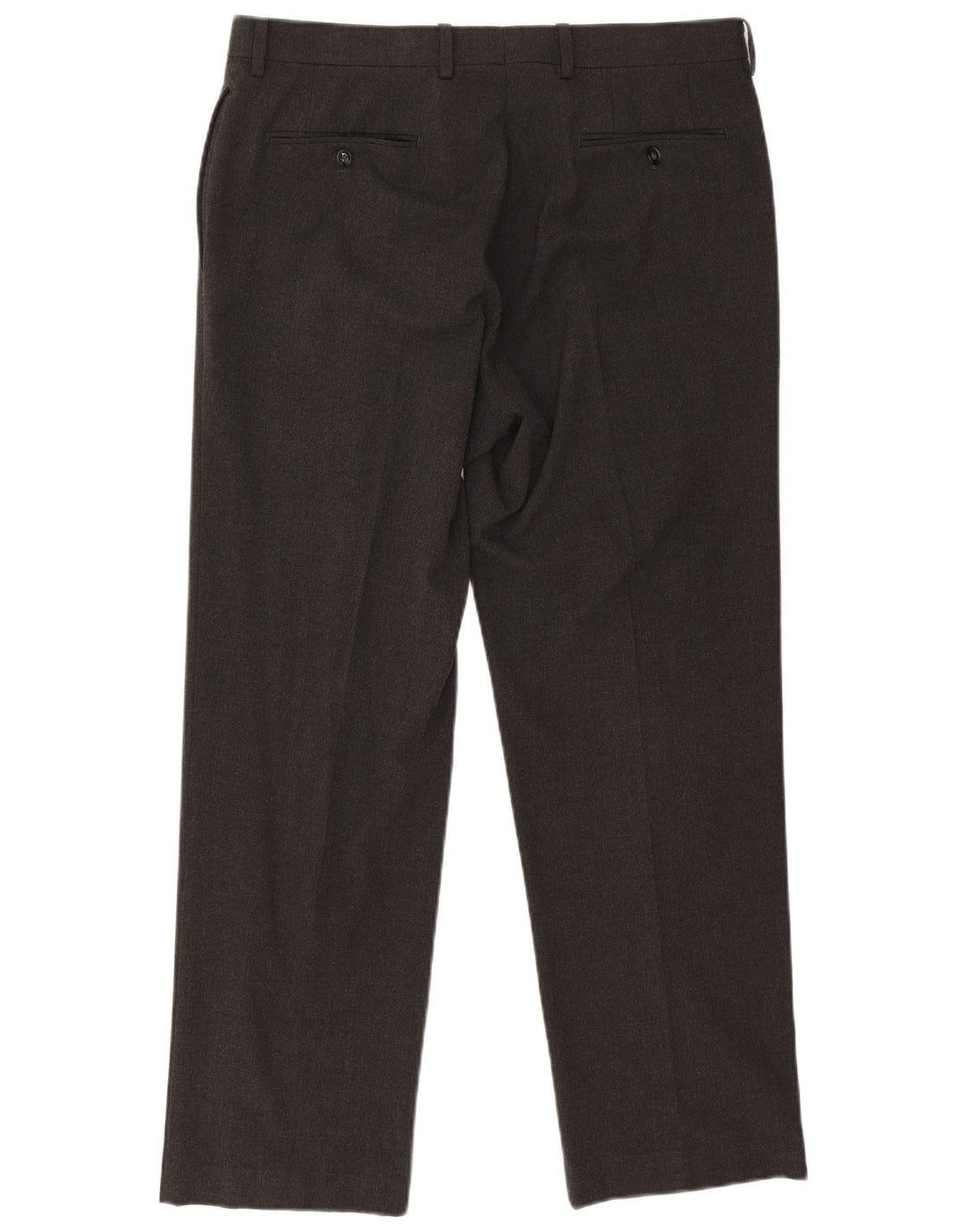 Pantaloni da abito dritti da uomo Calvin Klein W34 L29 poliestere grigio
