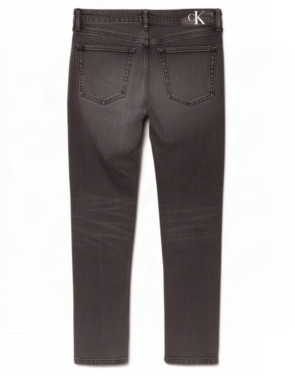 Jeans slim da uomo Calvin Klein W32 L28 cotone grigio