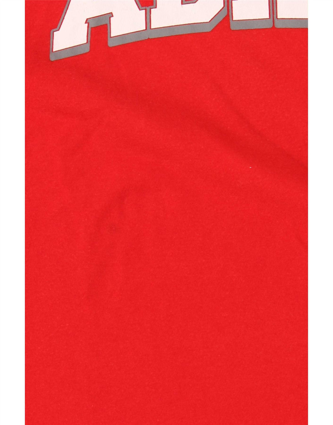 T-shirt grafica da uomo Adidas Top in cotone rosso medio