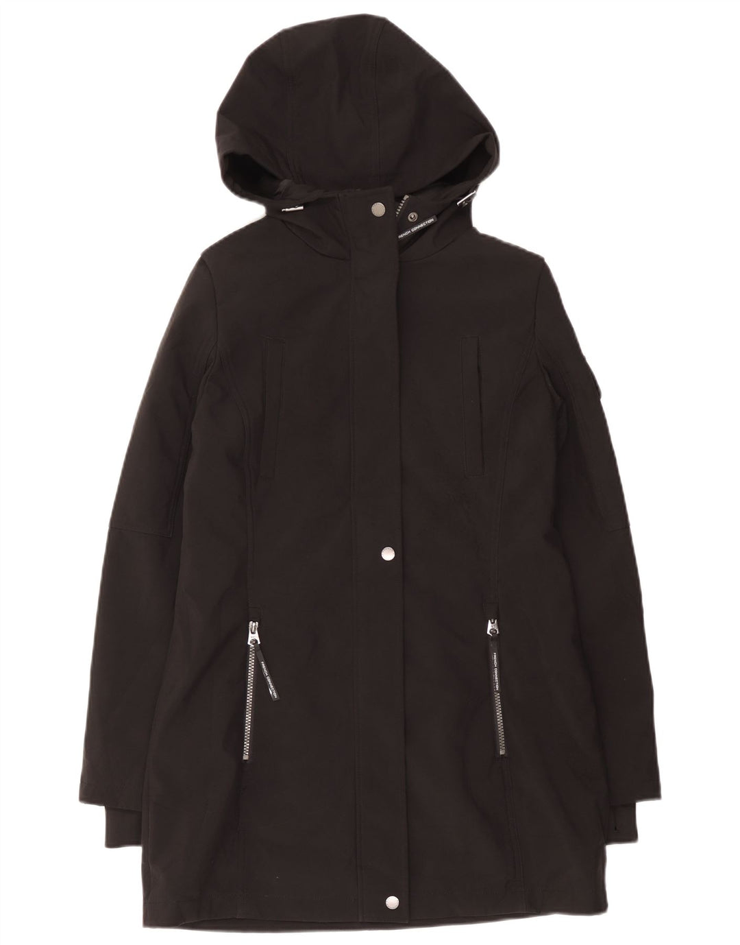 Giacca parka con cappuccio da donna French Connection UK 10 piccola nera
