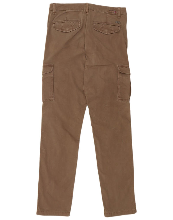 Pantaloni cargo slim da uomo Napapijri W32 L34 cotone marrone