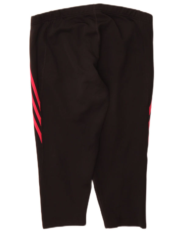 Leggings Adidas Donna Capri UK 20/22 XL Nero Poliestere Sport