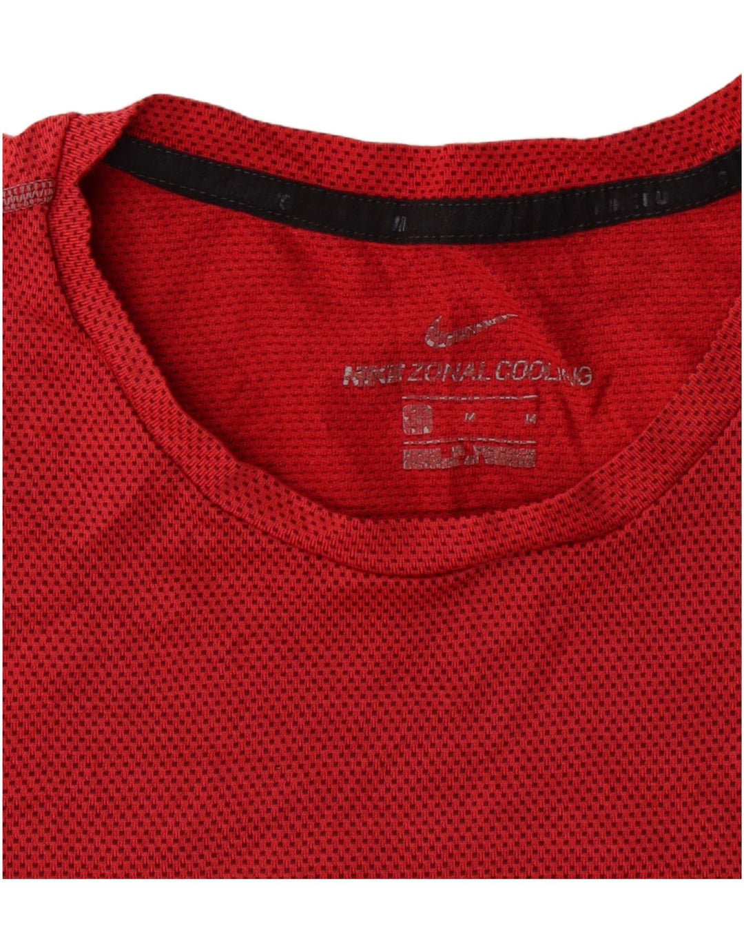 NIKE Mens T-Shirt Top Medium Red Polyester Vintage Nike and Second-Hand Nike from Messina Hembry 