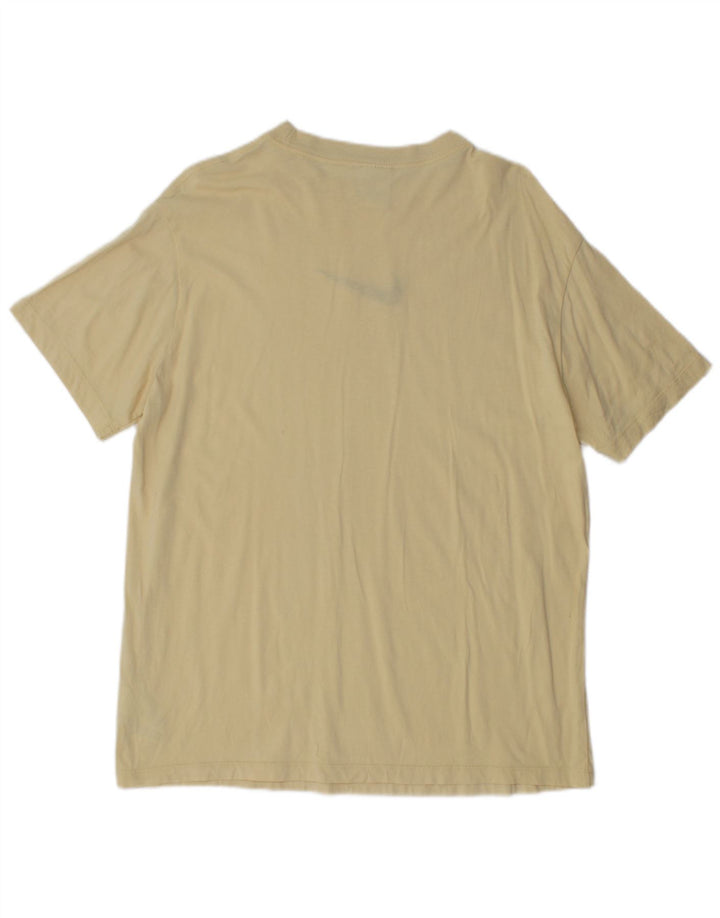T-shirt da uomo NIKE Top in cotone giallo medio