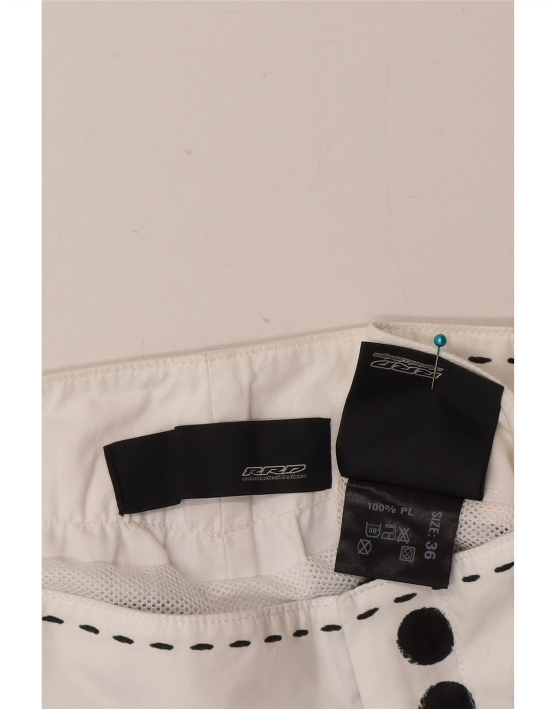 Pantaloncini da bagno grafici da uomo RRD grandi in poliestere color block blu