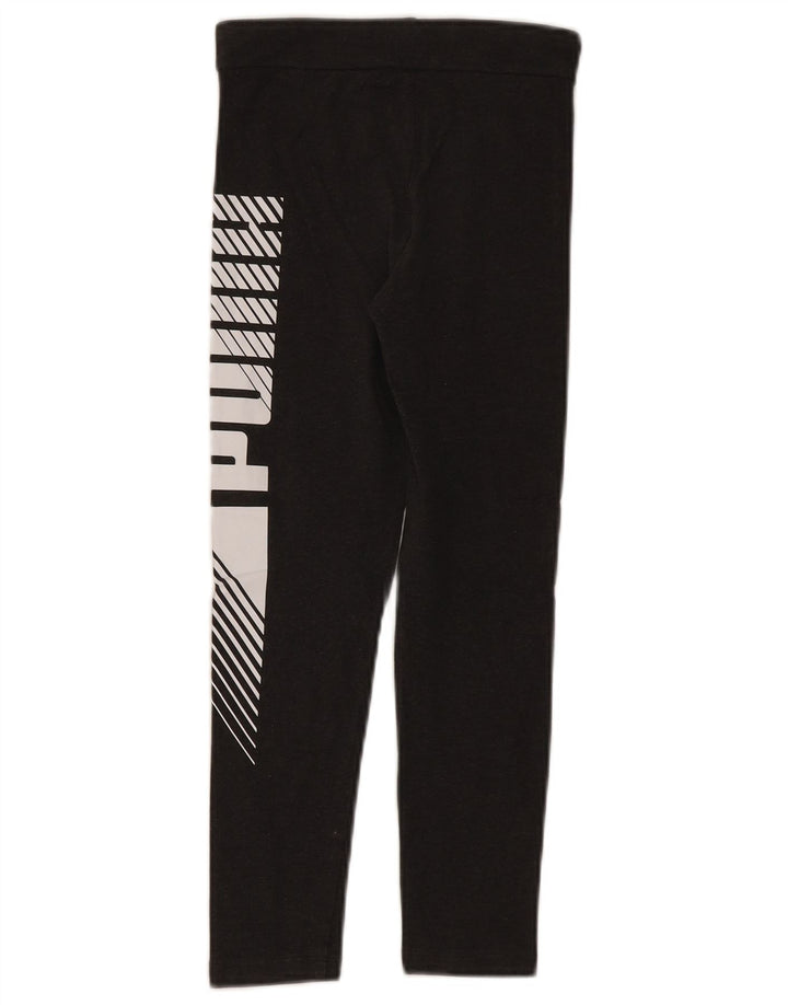 Leggings grafici per ragazze Puma 9-10 anni Grigi