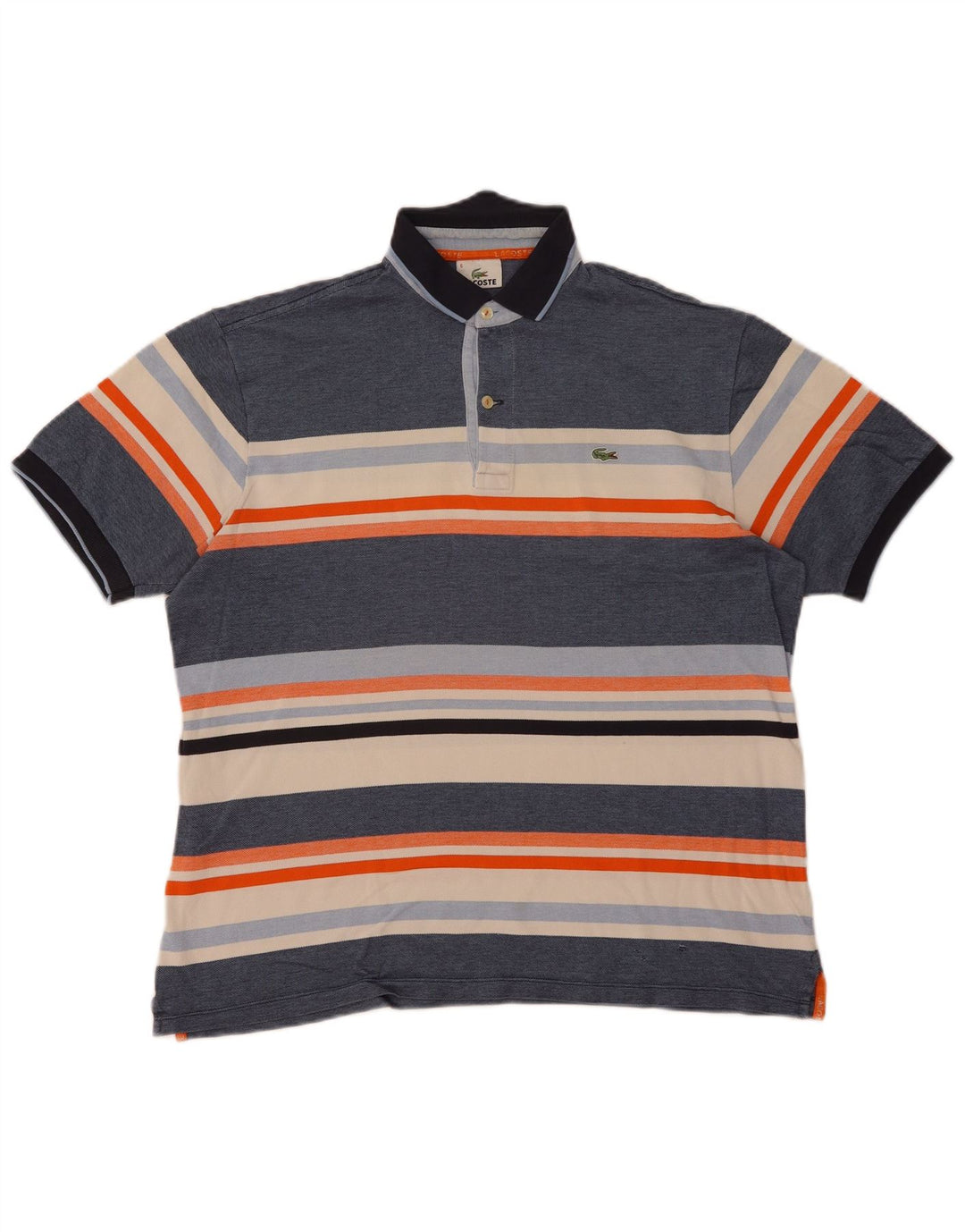 Polo da uomo Lacoste taglia 6 XL color block blu